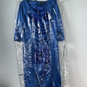 Blue Tahari satin dress. NWT Size 12